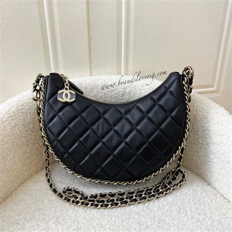 chanel half moon hobo bag|Chanel CC Half Moon Hobo .